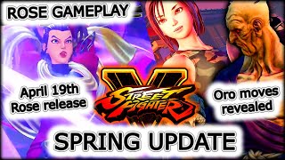 Street Fighter V Spring update, Rose gameplay and release date , Oro moveset and Akira TEASER