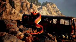 Travel Exploring  Python vs Train  Amazon Jungle #Animaltheater #wow #nature