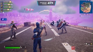 Fortnite - Squad Battle Royale 47th Crown - Chapter 5 Season 4 (Captain America)