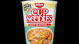 CUP NOODLE REVIEW IN SINGAPORE! SPICY SEAFOOD (NISSIN) CHOOSE YOUR FAVOURITE!