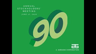 A. Soriano Corporation 2020 Annual Stockholders Meeting