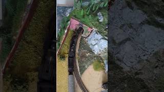 The beautiful 8F takes passengers around the waterfall mine line #train #model #modeltrains #shorts