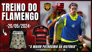 TREINO DO FLAMENGO! PROVÁVEL ESCALAÇÃO FLAMENGO X AMAZONAS! MAIOR PATROCÍNIO DA HISTÓRIA!