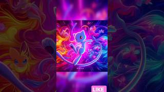 🌈 Mew: La Magia del Color en Tu Pantalla 🖼️ #MewMagico #ExplosionDeColor #ArtePokémon