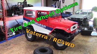 Tires and Wheel Options. Vaterra / RC4WD /Trailfinder 2 / Gelande Sport Cruiser /Ascender/ Injora