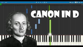 Canon in D - Johann Pachelbel Piano Tutorial (Synthesia)