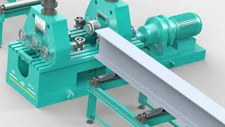 H beam hydraulic straightening machine