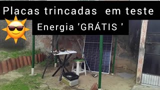 tirando ferrugem  com ajuda da placar SOLAR/ Eletrólise com energia solar