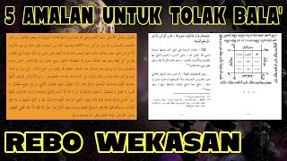 5 Amalan Rebo Wekasan Untuk Tolak Balak