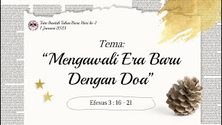 IBADAH PERMULAAN TAHUN  JEMAAT GMIM BAITANI MATANI