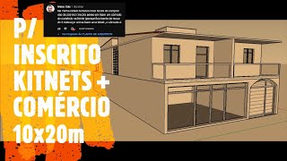 TERRENO 10x20m COMÉRCIO + 4 APARTAMENTOS COM GARAGEM