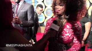 MissPhaShunta Interviews Leela James at the 2014 Soul Train Awards red carpet