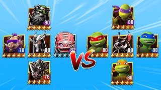 TMNT Legends Shredder, Krang Classic, Rocksteady, Bebop Movie, Rocksteady Classic