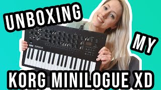 UNBOXING MY FIRST SYNTH: The Analog Korg Minilogue XD | Short Overview and Play Through 2020