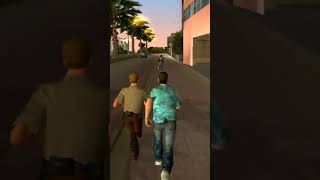 GTA Vice City Without Cheat facing police 😅😂#shorts