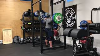 1/24/18 Squat (Pin-Full) 295x3 @9 ws 3/4