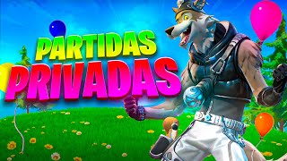 PARTIDAS PRIVADAS FORTNITE en directo AHORA (BATALLAS DE OUTFIT) jugando en vivo con premios