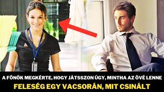 Gazdag Fiatal Férfi megkért egy takarítónőt, hogy tegyen magát a felesége egy vacsorán. Amit Ő tett