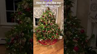 How do you like my Christmas tree#christmas#tree#ornaments#presents#best holiday