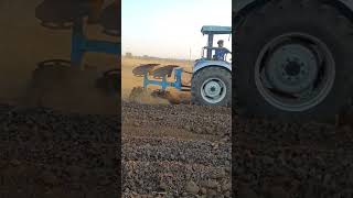 60 HP 4×4 Tractor on Plough