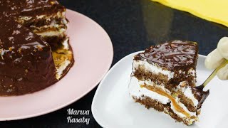 كيكة سهلة بالشوكولاتة و الكراميل رووعة جدا ( ليست مجرد كيك)😊🎂|chocolate caramel cake 🍰