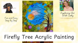 Firefly Tree Acrylic Paintings