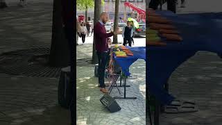 Music with vegetables in Porto , Portugal