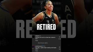 WNBA legend Candace Parker retired and fans try to steal her monent by bringing up Caitlin Clark