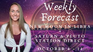 New Moon in Libra, Pluto & Saturn Direct & Venus Enters Sagittarius | Weekly Astrology Forecast