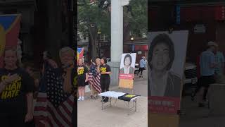 Powerful singing by Armaya Doremi #nationalanthem #bostonchinatown