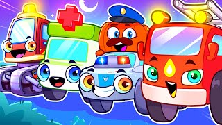 Five Little Cars Come to Rescue 🚙 My Heroes!🦸🏽‍♂️ +More Kids Songs & Nursery Rhymes by VocaVoca🥑