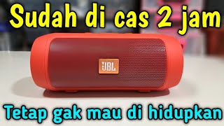 CARA MENGATASI SPEAKER BLUETOOTH JBL CHARGE MINI TIDAK MAU DI CAS DAN TIDAK MAU NYALA #jbl #speaker