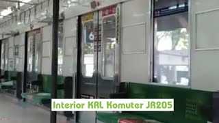 Interior Kereta KRL Commuter Line JR 205 Marchen Loop Line Jatinegara Tanah Abang