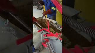 A quick factory demonstration on making paving bricks simply with a Doubell brick machine