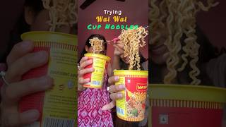 First Time Trying Wai Wai Ke Cup Noodles❤️👀 #minivlog #noodles #cooking #shortsviral #shorts