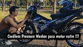 Cordless Pressure Washer para sa Raider 150 natin🔥 Maganda pang washing ng motor