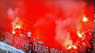 Erfurter Pyroshow in Magdeburg (1.FC Magdeburg - Rot Weiß Erfurt 2:1 - 24.07.15)