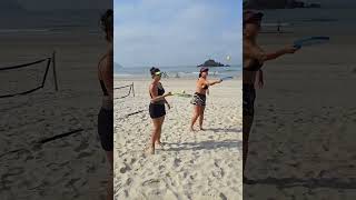 beach tennis na praia