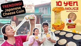 TRENDING Famous CHEESE COIN sa JAPAN, meron na sa South! | 10 Yen House | Food Hug: The Fam Vlog