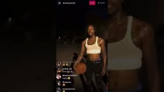 KING VON AND LIL DURK PLAYING BASKETBALL WINNER IS OBLOCK KING 1 V 1