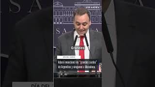 ¿Ninguneó a Maradona? Adorni mencionó a los grandes zurdos de Argentina pero no nombró a Diego.