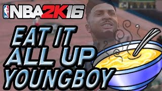 NBA 2K16 MY PARK | FACECAM & EAT IT ALL UP YOUNGBOY