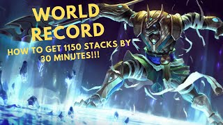 WORLD RECORD Amount of Nasus Stacks League of Legends!!!!!