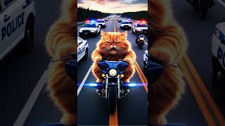 Cat Runs from the Police #shorts #music