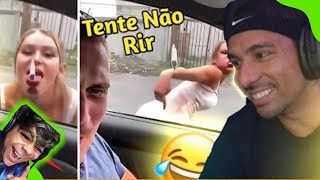 PIUZINHO REAGINDO AOS MELHORES MEMES TENTE NÃO RIR AMORA // PAULIN REAGE