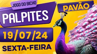 PALPITE DO DIA 19/07/2024 - JOGO DO BICHO 🍀 TODAS AS LOTERIAS 🍀