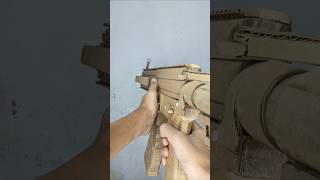 Cardboard HK416 A5 #cardboard #hk416 #cardboardgun #cardboardproject #gun #shorts