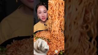 MUKBANG FRIED NOODLES - Yakin HABIS ?? 🧐 Shark puppet Reaction @iamhungryshark #asmr #reaction