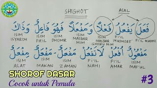 SHOROF DASAR #3 - (Pengertian TASHRIF & SHIGHOT)