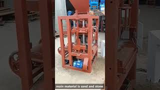 how does a semi automatic block making machine work.